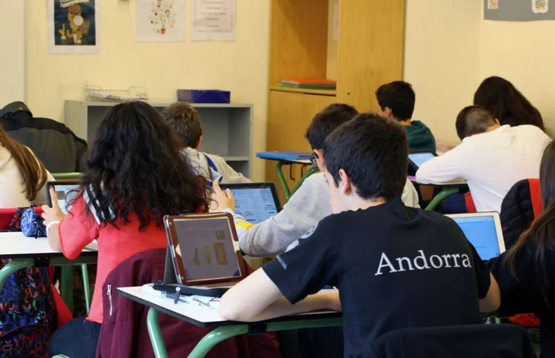 Imatge d'arxiu d'una aula de l'escola andorrana.