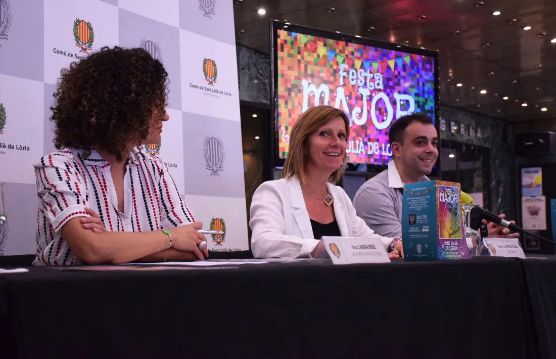 Laura Rogé, Mireia Codina i Jordi Blanco han presentat aquest matí la festa major.