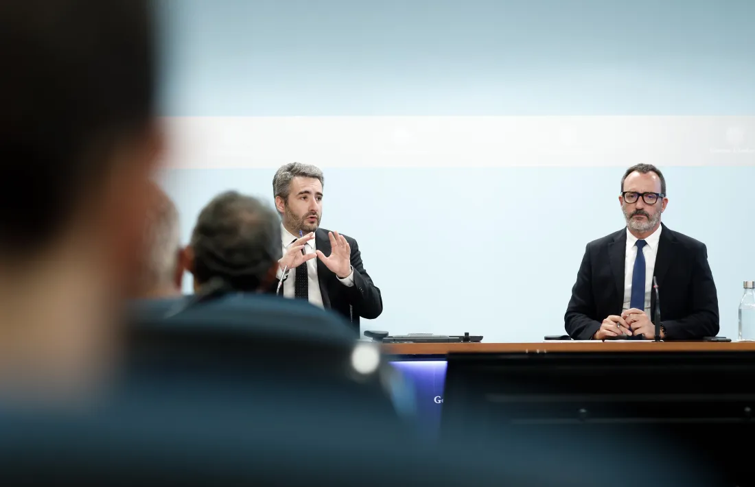 Jover i Filloy van comparèixer ahir a la tarda per explicar el reglament del règim jurídic del fons de l’INH.