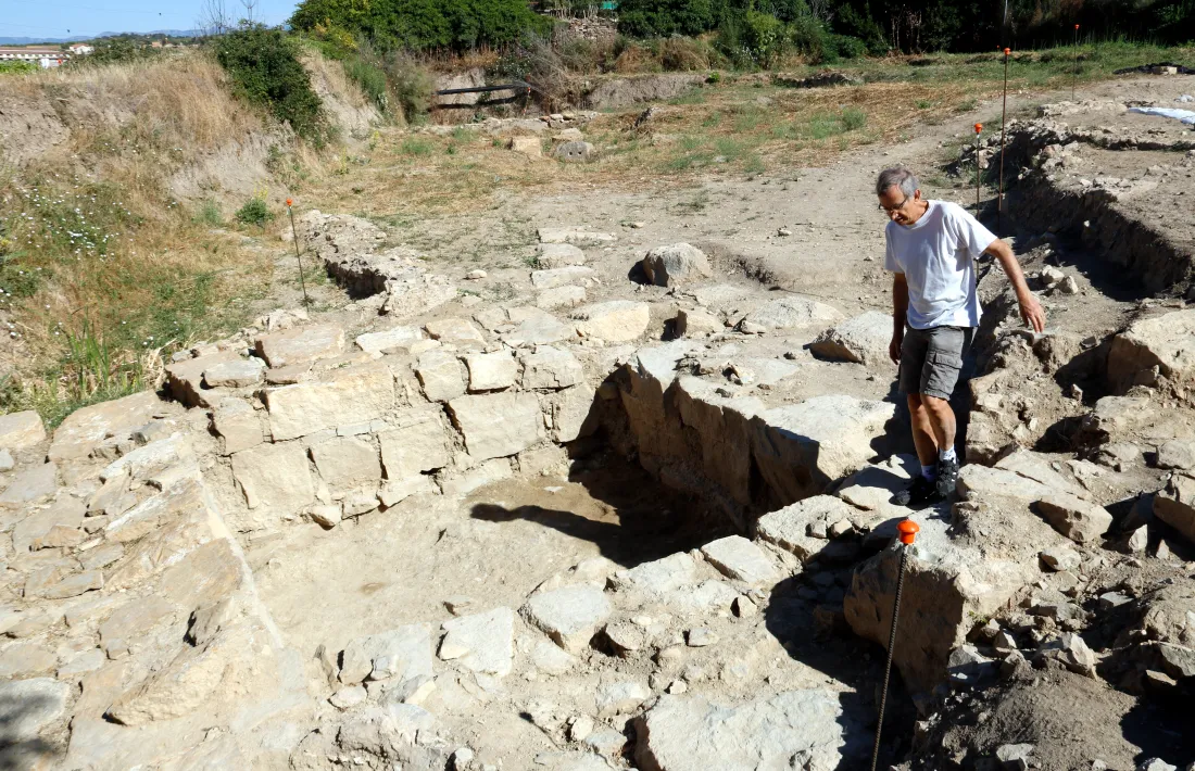 Garcés al jaciment de l’Hort del Cavaller.