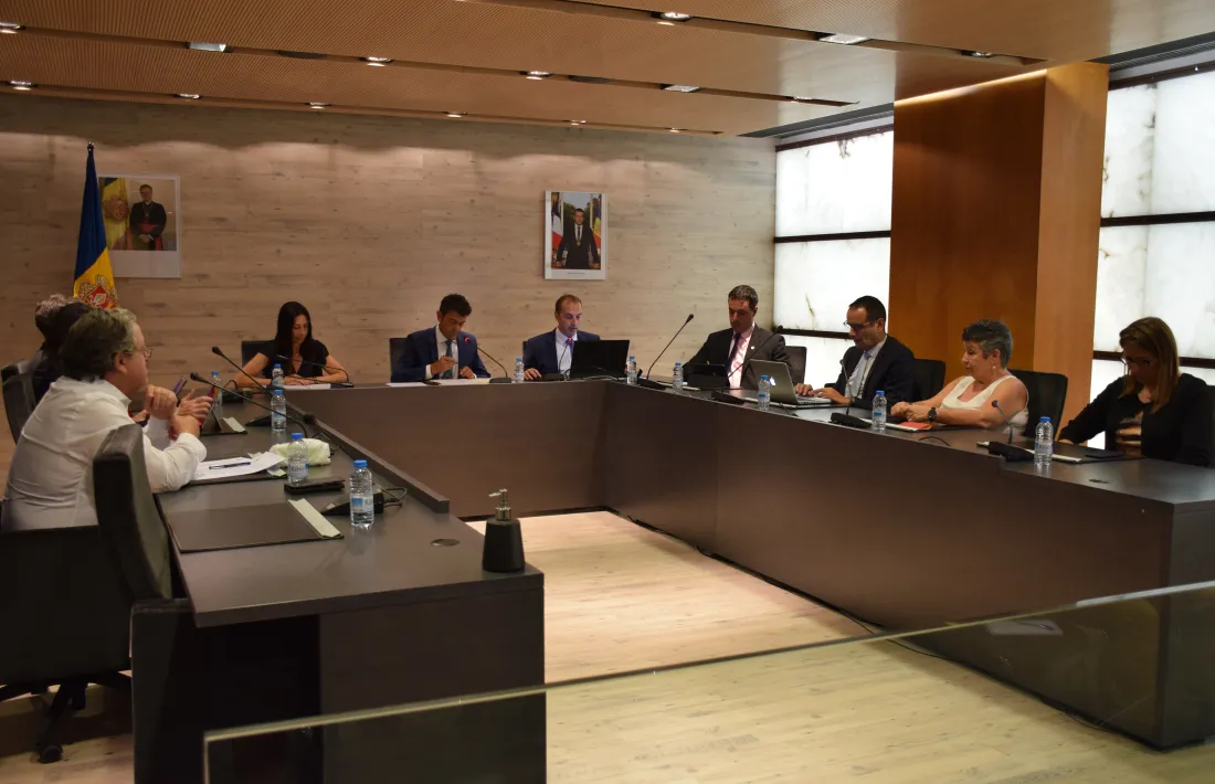La sessió de consell de comú d'Ordino celebrada aquest migdia.