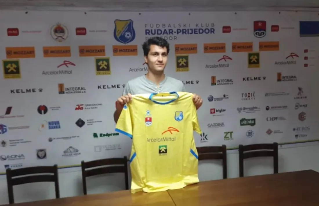 Joan Cervós, amb el Rudar-Prijedor.