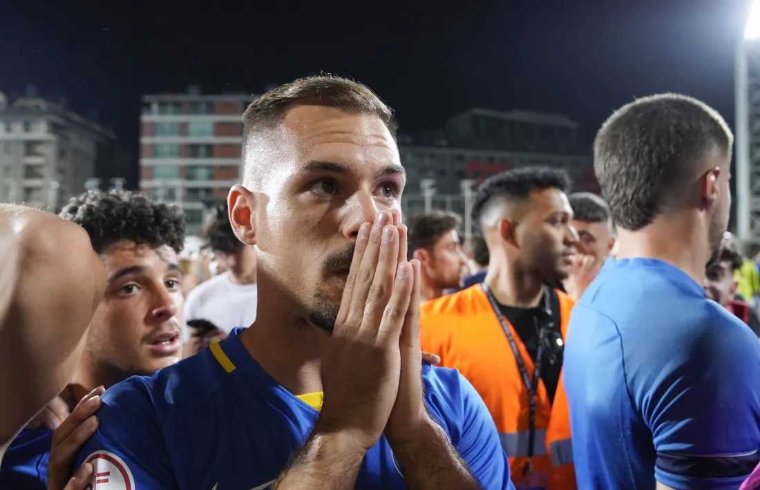 Rubén Enri, el dia que es va confirmar l’ascens a la Lliga SmartBank.