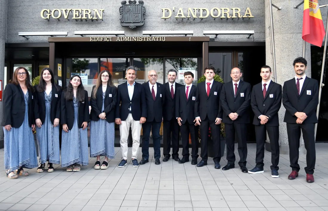 La delegació de la selecció andorrana d'escacs a les Olímpiades.