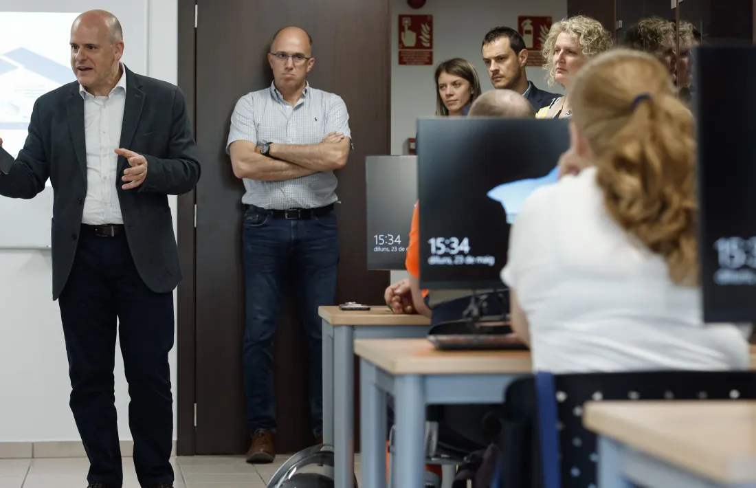Un moment del programa intensiu de formació tecnològica.
