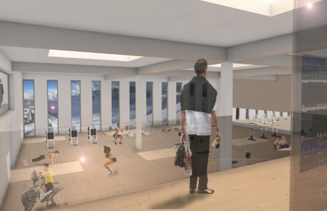 L'antiga sala dels emissors acollirà l'espai fitness.