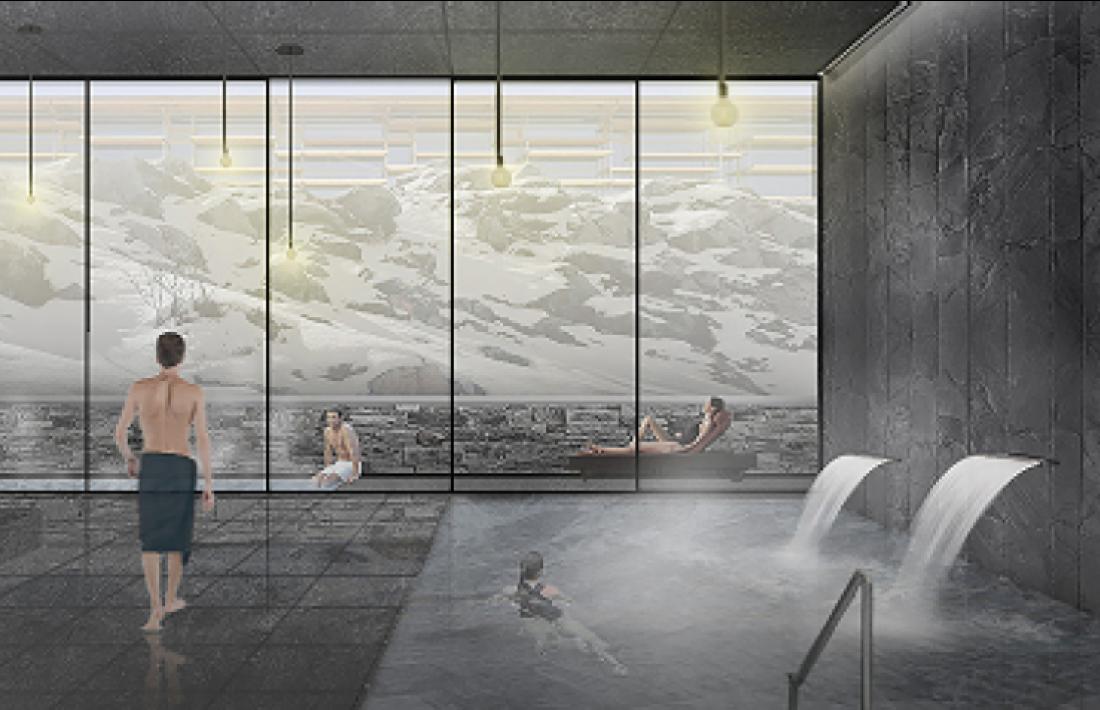 Una piscina de petites dimensions en lloc de l'olímpica que inicialment s'havia previst.