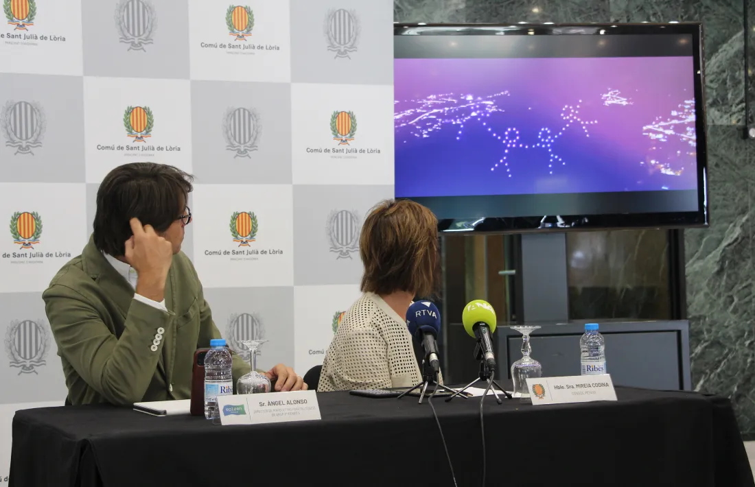 L'espectacle de drons tindrà lloc dimarts a les 22.30 hores.