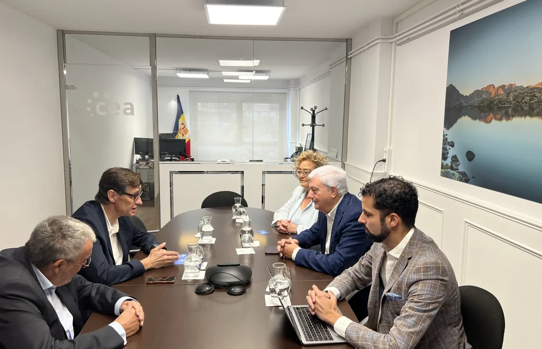 Un moment de la trobada, aquest matí.