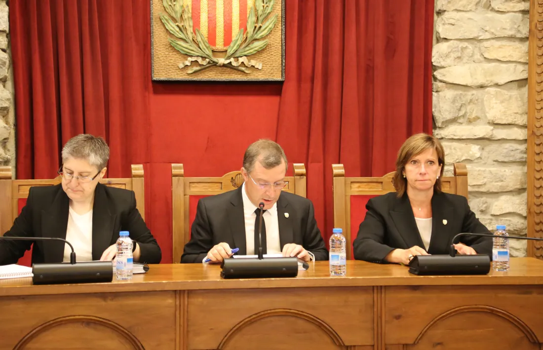 Un moment de la sessió de Comú d'aquest matí.