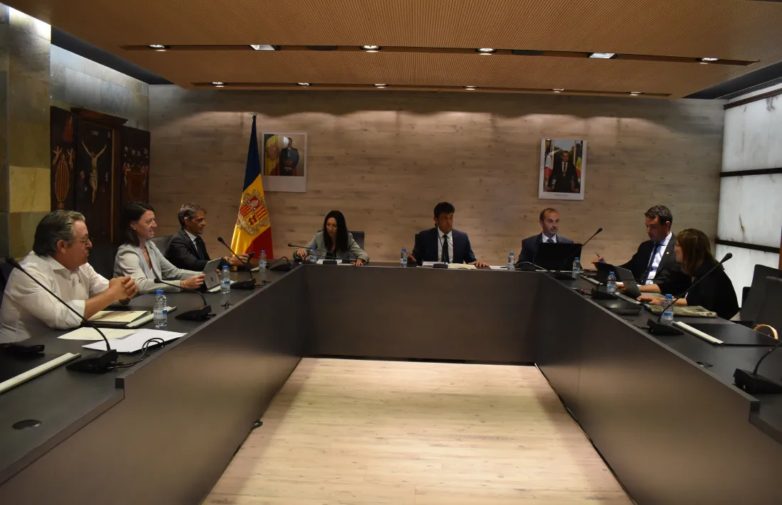 La sessió de consell de comú d'Ordino celebrada aquest migdia.