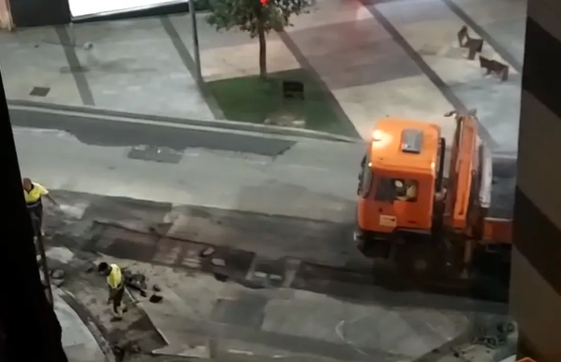 Les obres van començar pels volts de les 22.00 hores fins a les 06.00 hores.