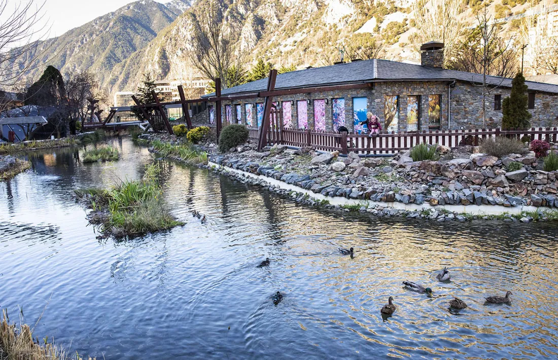 La zona del llac del Parc Central.