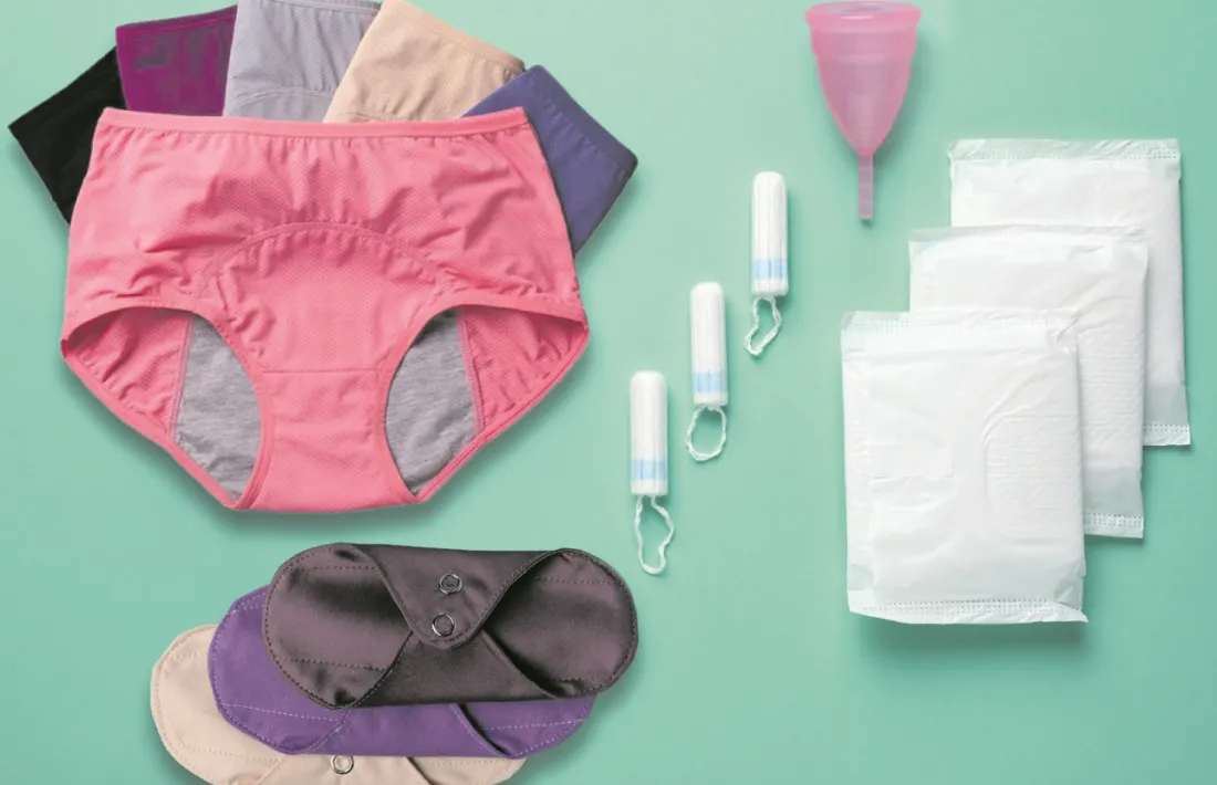La copa, les calces i les compreses reutilitzables són més sostenibles que els tampons i les compreses d’un sol ús.