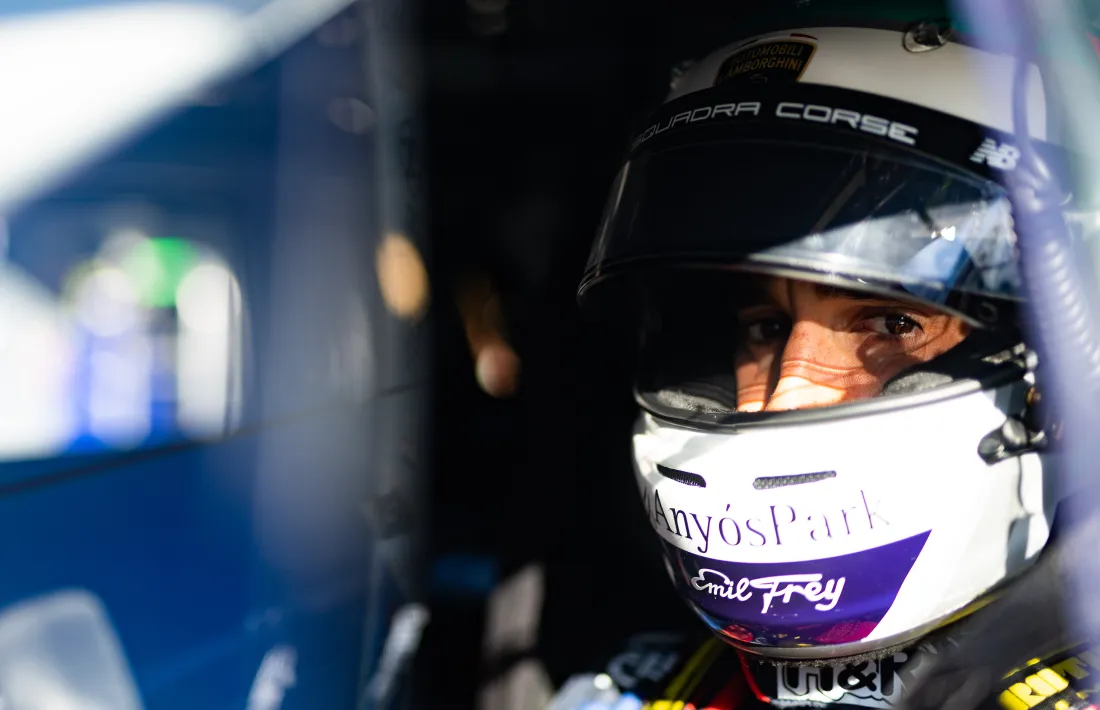 El pilot resident Albert Costa al seu Lamborghini Huranc #63.
