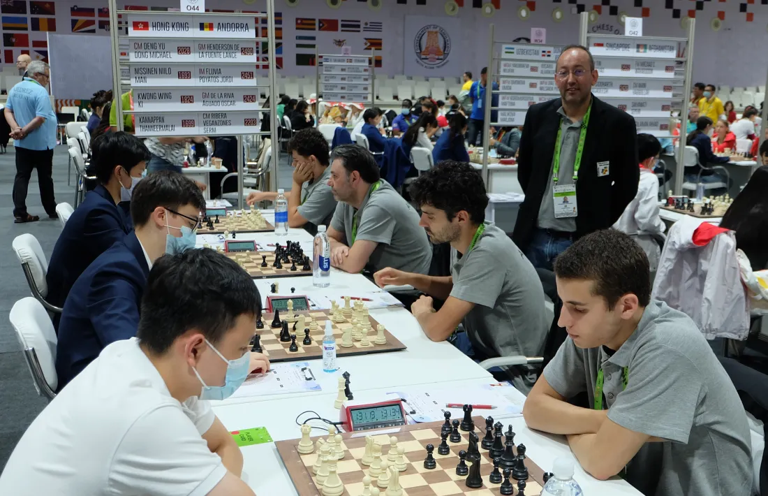 L’equip masculí en el duel que els va enfrontar a Hong Kong en la quarta ronda de la competició.
