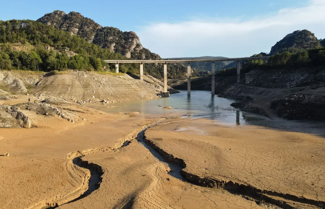 El lamentable estat en què es troben les reserves d'aigua. 