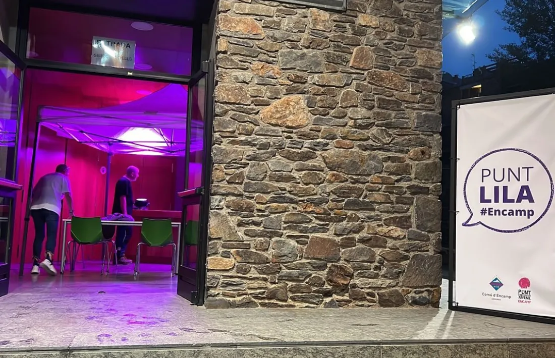 El Punt Lila durant la festa major d'Encamp.