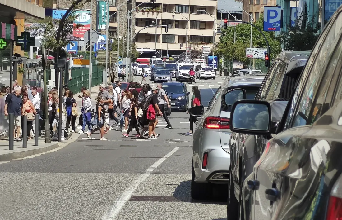 Les retencions que s'han viscut aquest migdia a la capital.