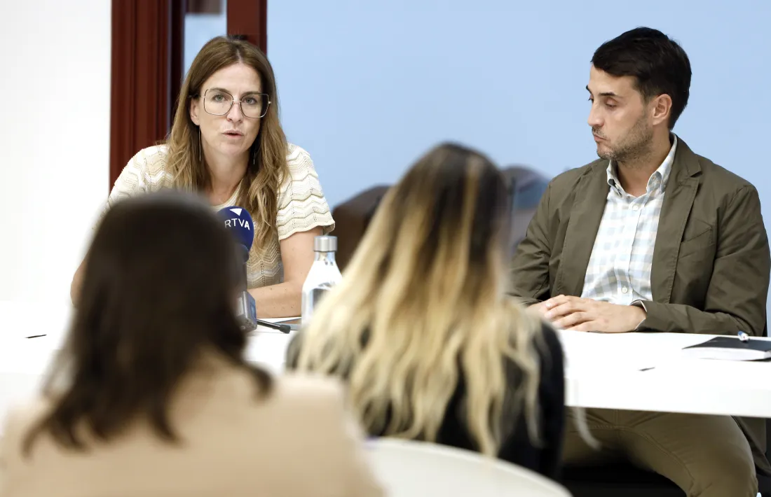 Riva i Joval en la roda de premsa d'aquesta tarda.