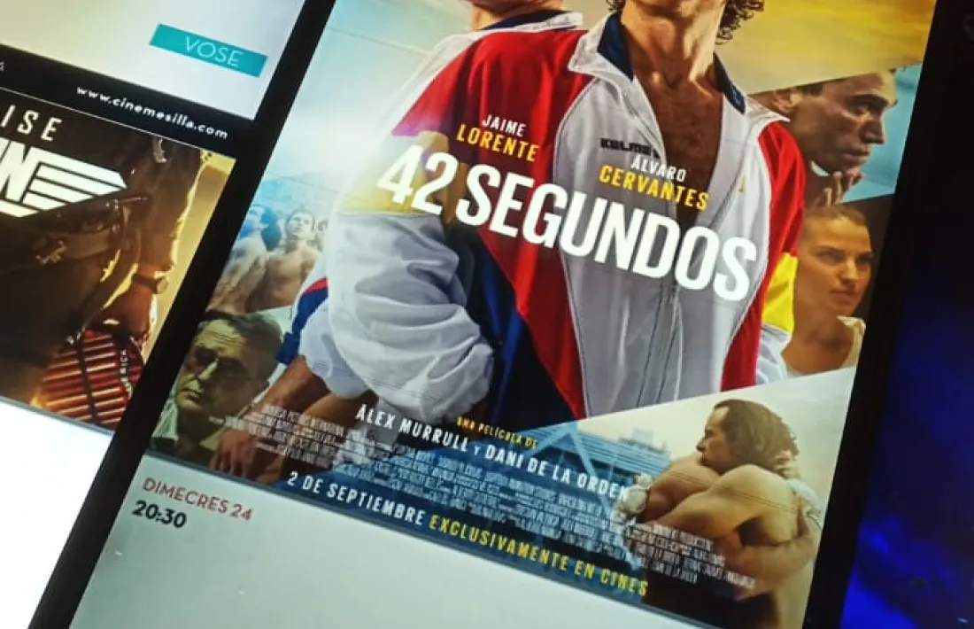 El cartell de ‘42 segundos’, a Illa Carlemany.