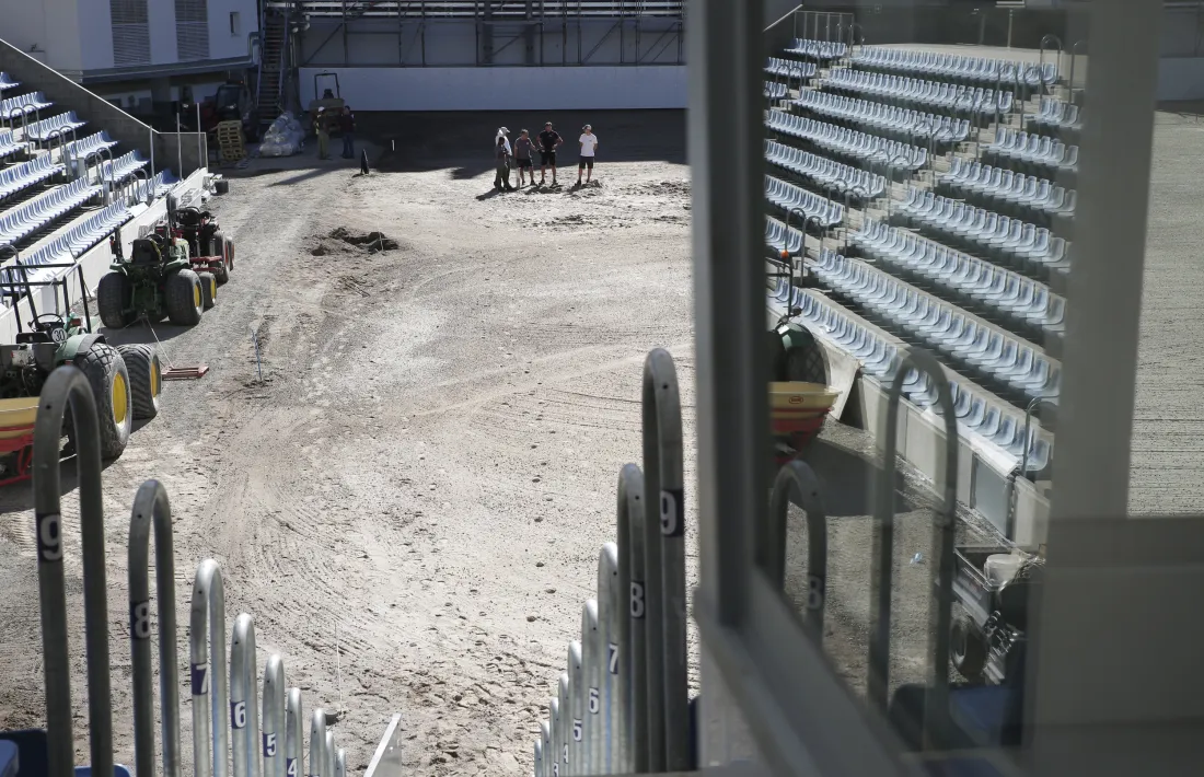 Aquests dies s'està efectuant l'adequació de l'Estadi Nacional a la normativa de La Liga.