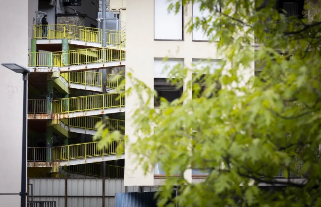 Vista de la rampa de la callissa Ciutat Valira.