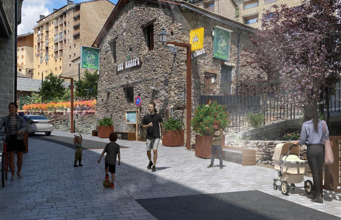 El Comú de Canillo va explicar ahir als veïns de Soldeu la fase 3 de les obres d’embelliment del nucli antic de la localitat.