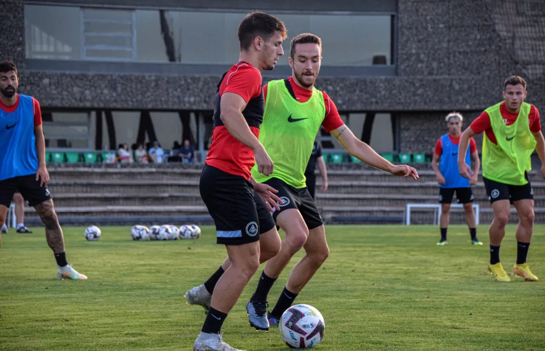 L’FC Andorra es va entrenar ahir a la tarda a la Ciutat Esportiva Barranco Seco.