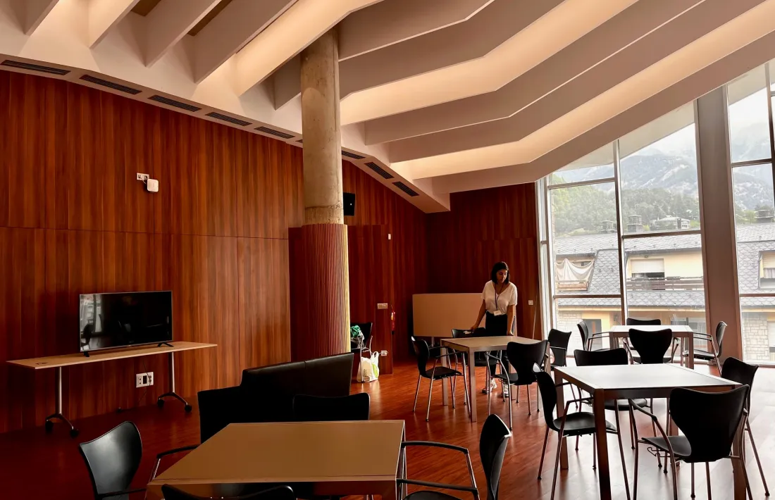 La sala dels Arcs s'està acabant de condicionar aquests dies.