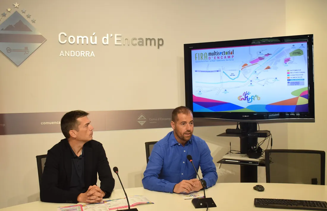 Un moment de la presentació de la fira multisectorial, aquest matí.