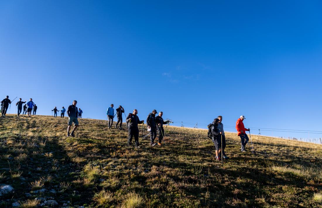La visita dels tècnics de la FIS a la pista Aliga.