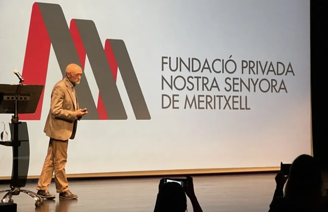 Un moment de la conferència d'inauguració de curs, aquest matí.