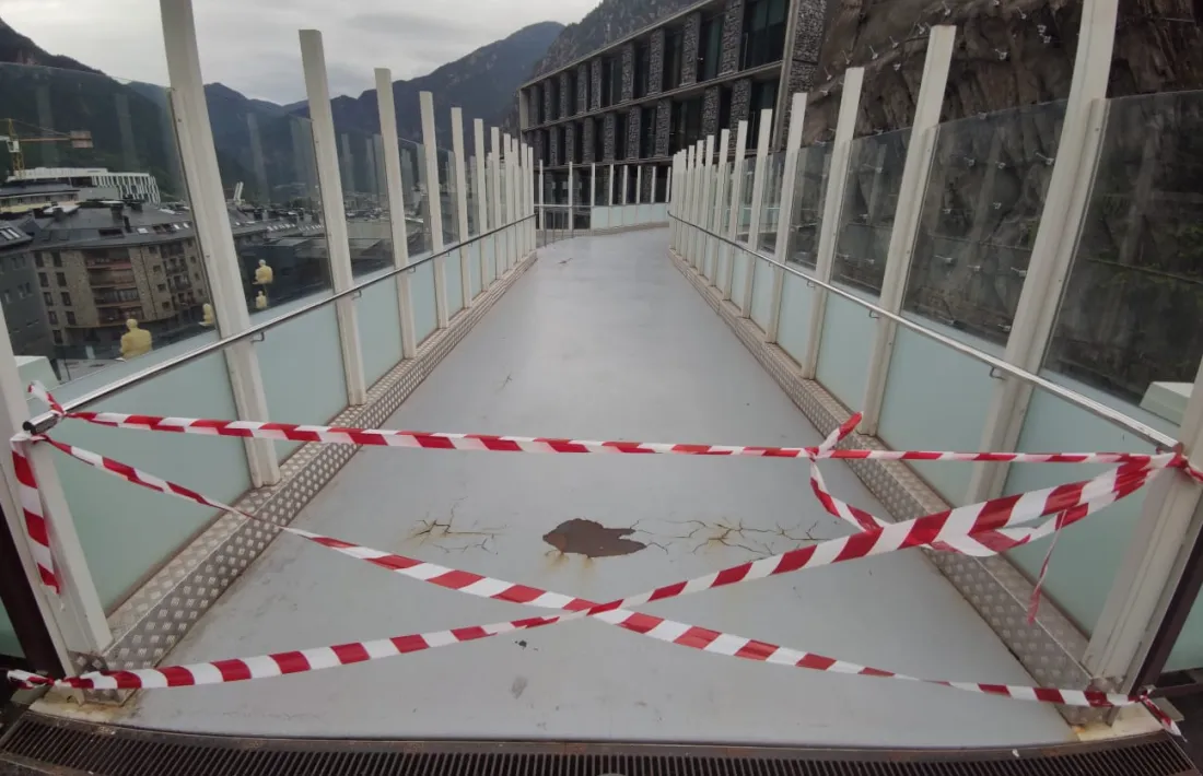 La passarel·la estarà tancada quinze dies com a mínim.