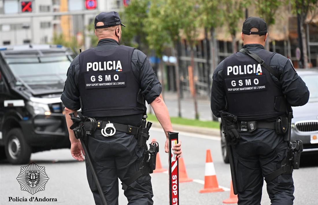 Efectius del grup de Suport de Manteniment de l’Ordre.