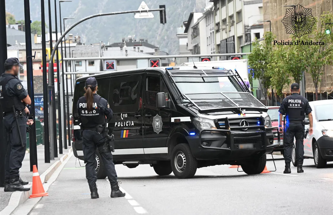 Efectius del grup de Suport de Manteniment de l’Ordre.