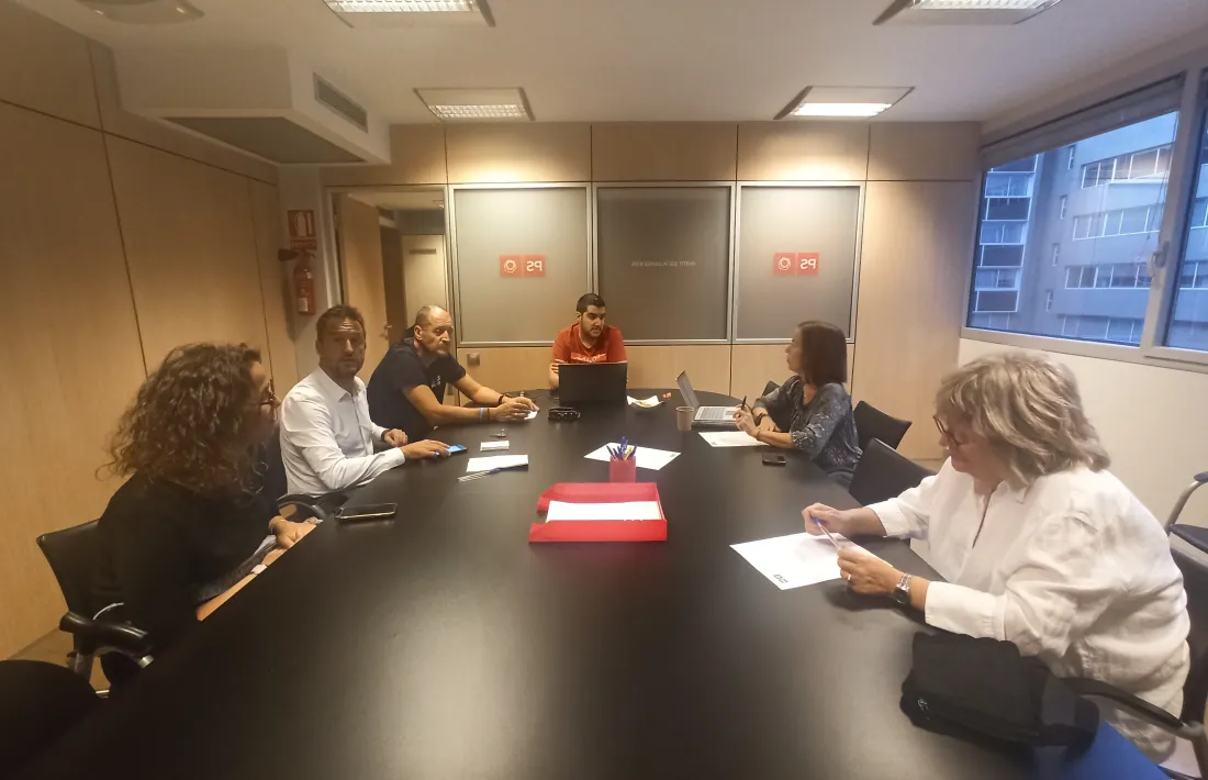Un moment de la segona reunió del comitè executiu del PS després de les vacances.