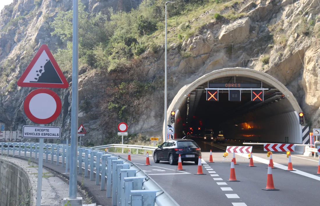 El túnel, inaugurat l'hivern passat. 