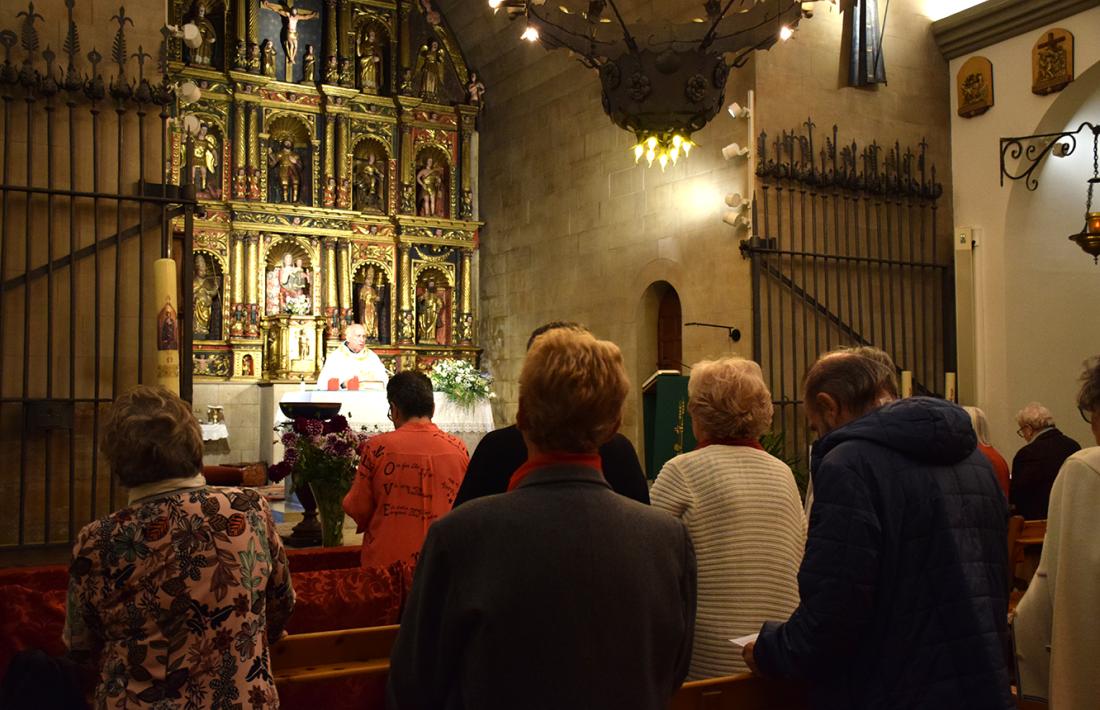 Un moment de la missa celebrada en el marc de la festa gran a Ordino.