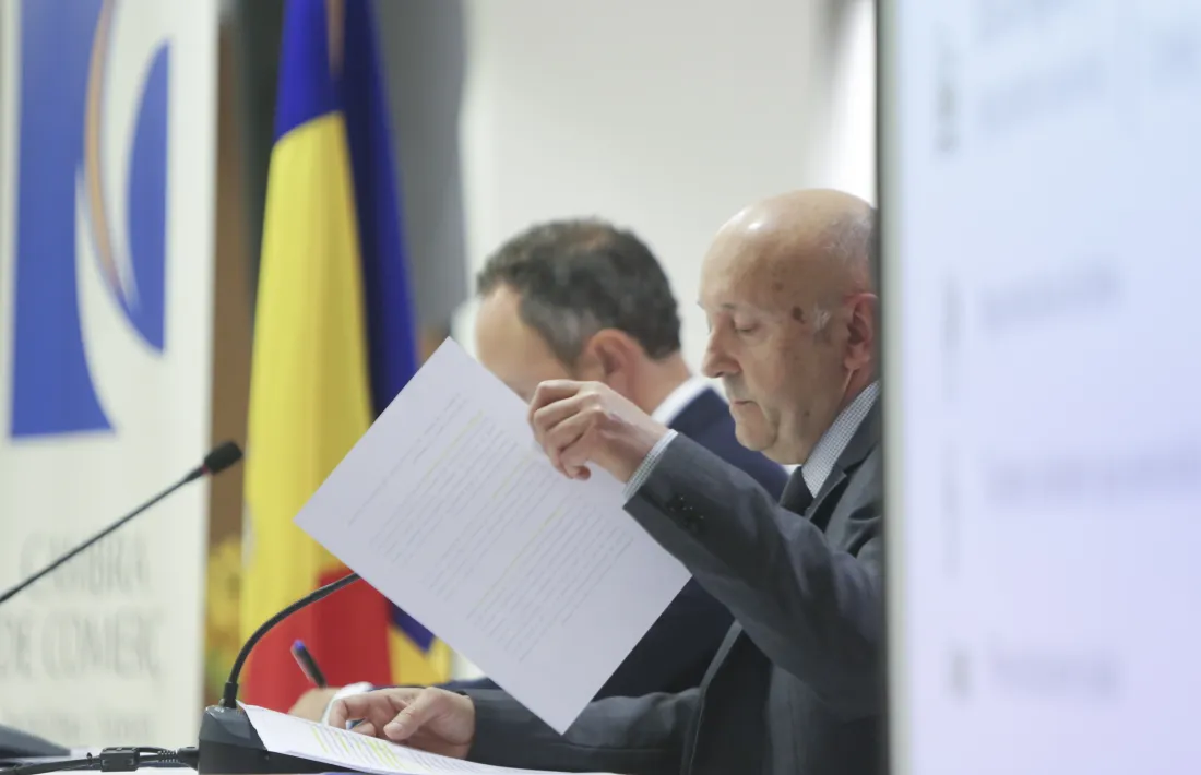 Josep Maria Mas ha presentat l’Informe Econòmic de la Cambra de Comerç.