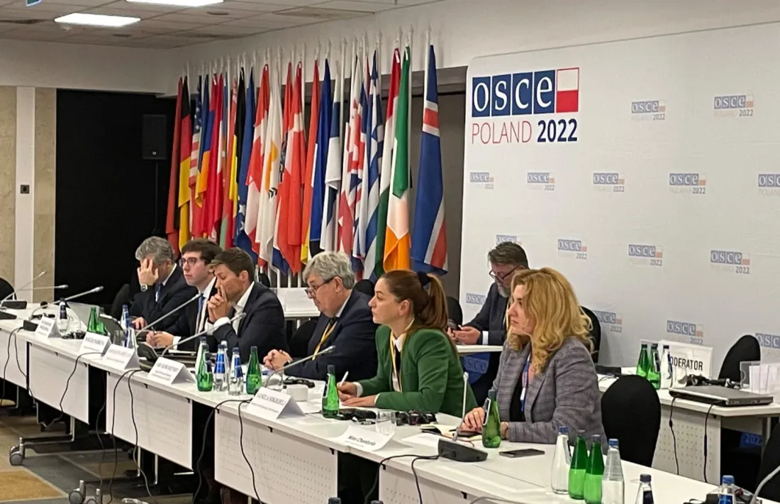 El conseller general Roger Padreny a la Conferència de la dimensió humana.