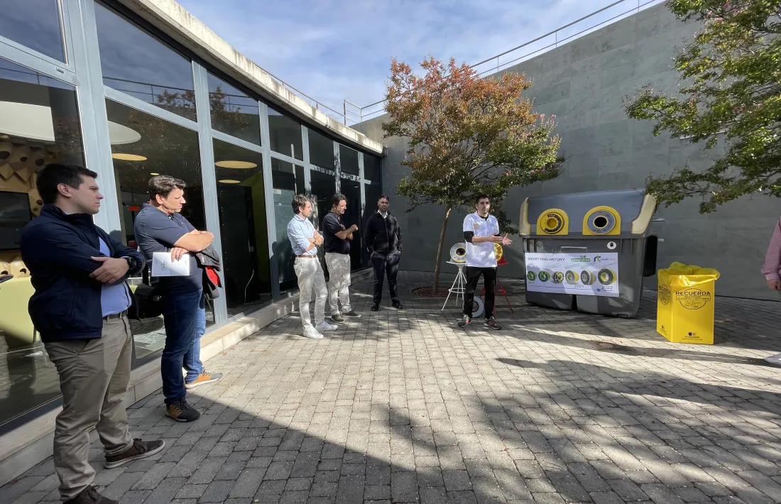 Un moment de la visita.