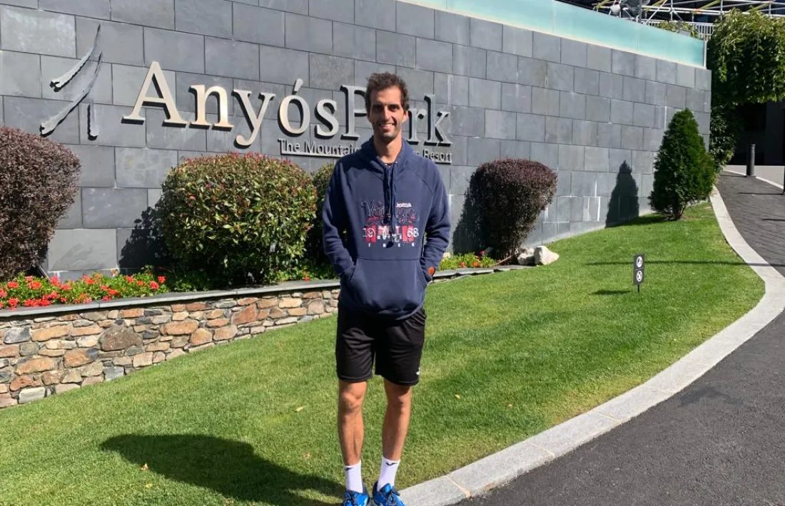 Albert Ramos, a AnyósPark, on s'entrena habitualment.