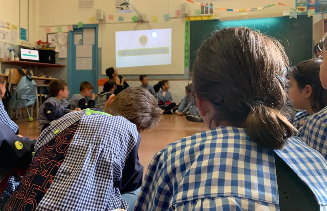 El primer taller d’aquest curs a l’escola Sagrada Família d’Escaldes-Engordany.