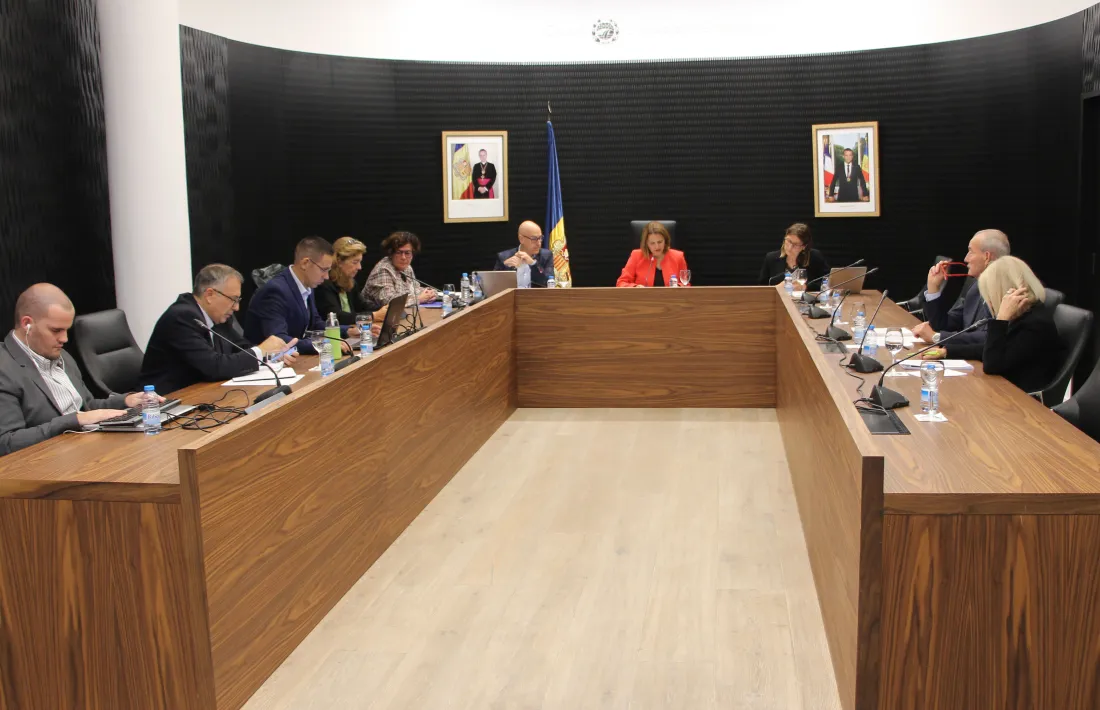 Un moment de la sessió ordinària del consell de comú d'Escaldes-Engordany d'aquest dijous.