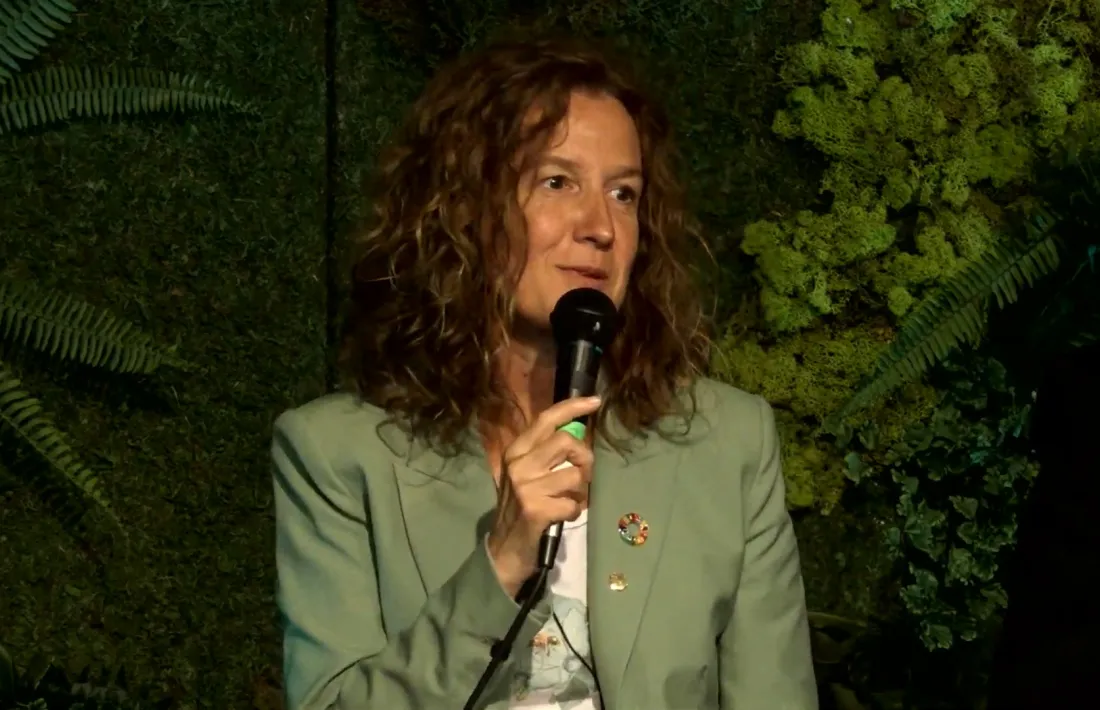 La ministra de Medi Ambient, Agricultura i Sostenibilitat, Sílvia Calvó, durant la seva estada a Aspen.