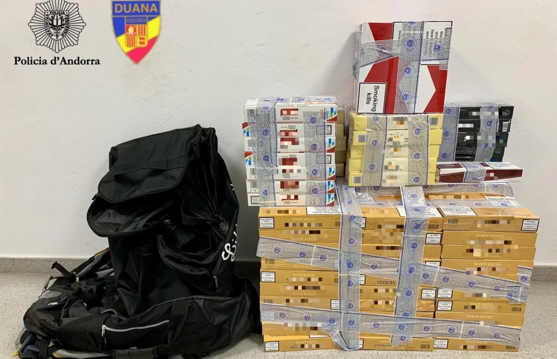 El tabac comissat en l'operació al Port del Rat.