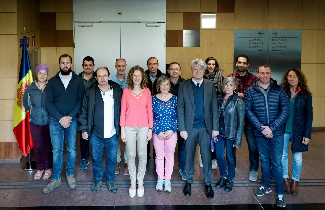 Calvó i el grup de ramaders de l'Arieja, avui.