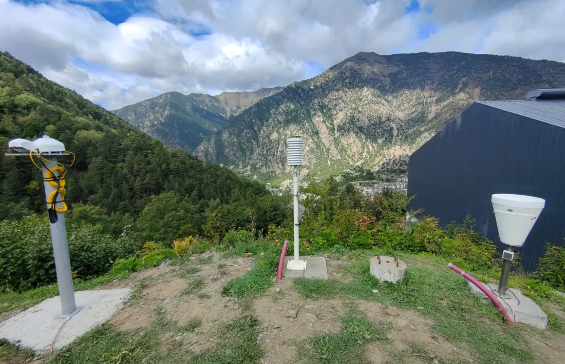 Imatge de l'estació meteorològica de la Comella.