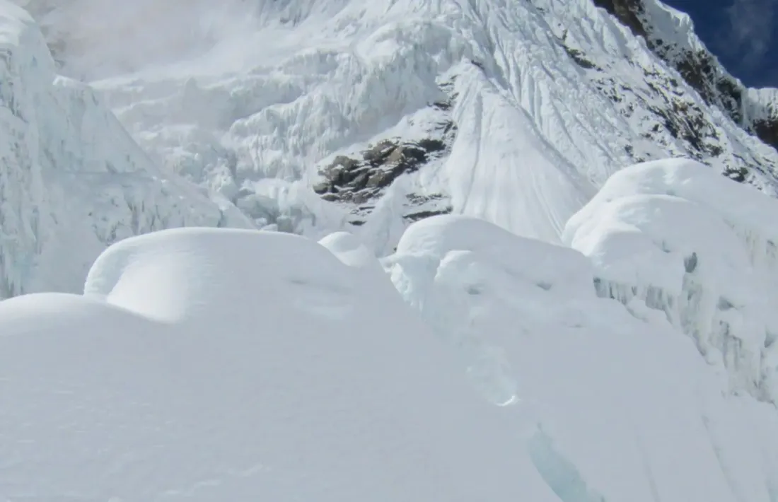 Gonzalo Fernández, en una de les fases d’aclimatació per intentar fer cim després al Manaslu.